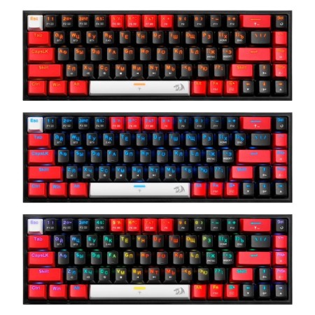 Keyboard Redragon Castor Pro 3, game, wireless, mechanical, sub -, 68 cells, USB, black-1