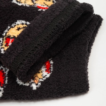 Tensor women's socks "ducks in hats", black color, size 36-40-2