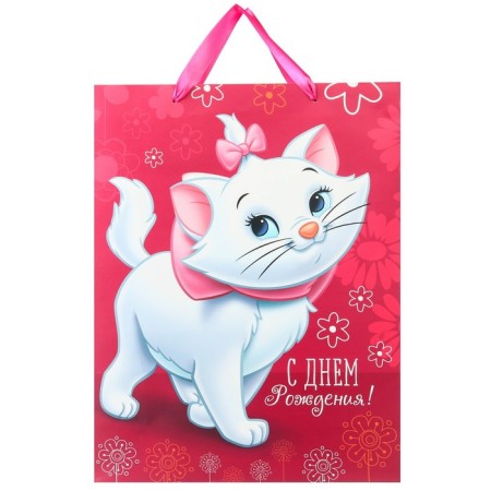 Gift package "Happy Birthday!" 31x40x11 cm, packaging, cats aristocrats-1