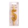Candle for the cake number "Golden Patter", 10.2 cm, number "5"