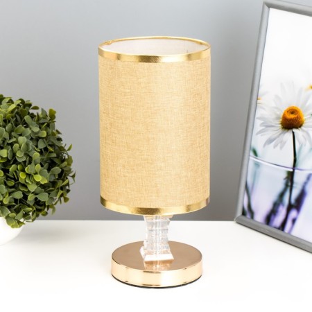 Melissa desktop E27 40W gold-chocolate 14x14x29.5 cm Risalux