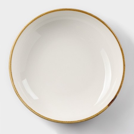 Porcelain deep Magistro "Cerera", 700 ml, d = 18.5 cm, brown color-1