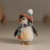 Polystone souvenir "An important penguin in a hat with a bomb, in a blue scarf" 7.5x6x9.5 cm