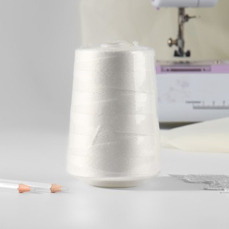 Threads 210LSh, 1000 m, white color No. 001-3