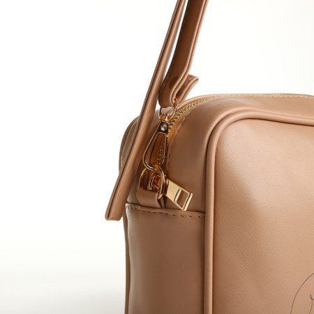 Women's bag over the shoulder Textura, small size, beige color-4