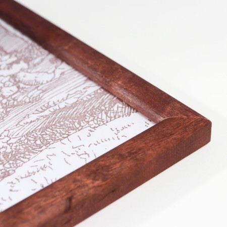 Photo frame pine С14 01/6 wenge 30x40 cm (plastic screen)-2