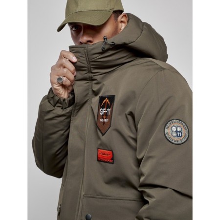 Male jacket, size 50, khaki color-13