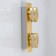 Punctum lamp 2x5W LED IP44 gold 10x24x6.5cm