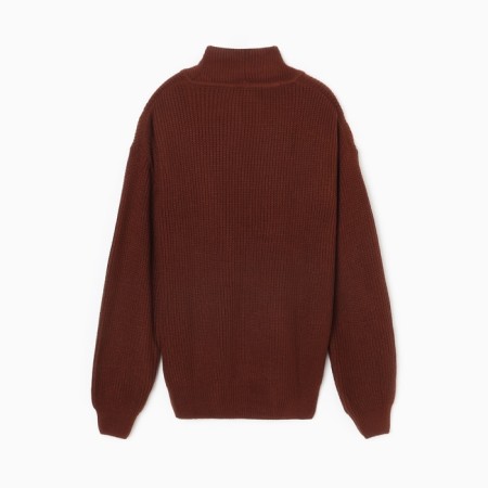 Jumper Female Minaku: Casual Collection Color Chocolate, Rr. 44-9