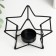 Summary Metal for 1 candle "Star" d-3.8 cm black 12x5x11.8 cm