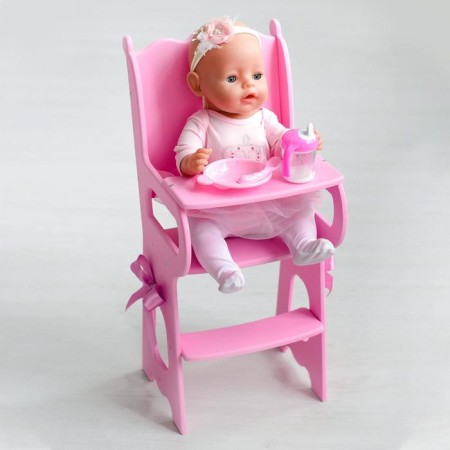 Children's toy: a table for feeding with soft seats, the Diamond Princess collection is pink-1