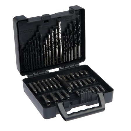 Set universal tundra, wood drill, concrete and metal, bits, 50 pcs.