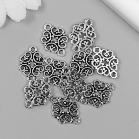Decorative eelement silver 1.2x2 cm-2