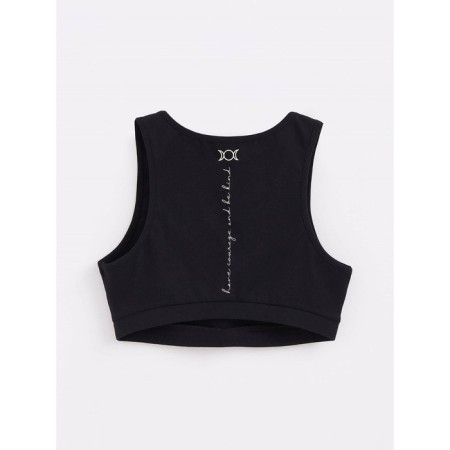 Bustier Female Contete Elegant Tatto Style, Size S, Black-Flower color-1