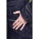 Terry dressing gown, size 58, dark blue color, Makra