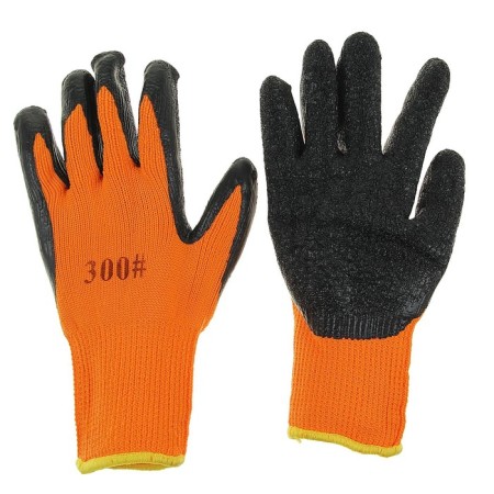 Garden, nylon gloves, with latex dousy, insulated, size 10, mix, Greengo-4