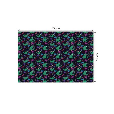 Bathroom mat "Dragon with a gift", anti -slip, size 52x77 cm-1