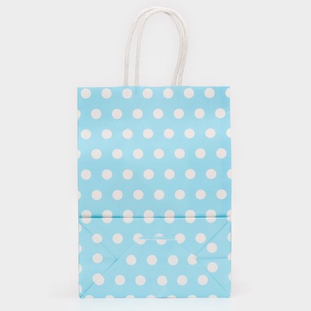 Craft package, blue in white peas, 21 x 15 x 8 cm-2