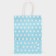 Craft package, blue in white peas, 21 x 15 x 8 cm