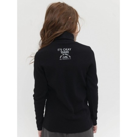 Jumper for girls, height 146 cm, black color-2