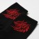 Socks "Dragon", black/red color, size 29