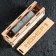 Wooden stones in a wooden box with a lid "Number No. 1", 4 pcs