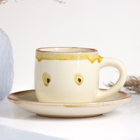 Tea couple "Form" 0.2l / 16cm, caramel