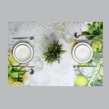 Serving napkin on the table 