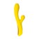 Eromantica Mia Vacuum-wave stimulator with vibration and tongues, 22 cm, silicone, yellow color