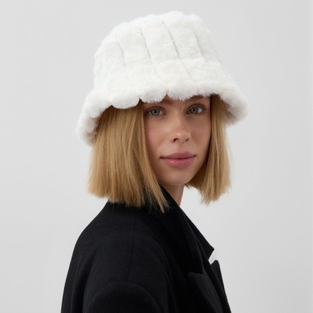 Panama winter minku, white color, rr 56-58