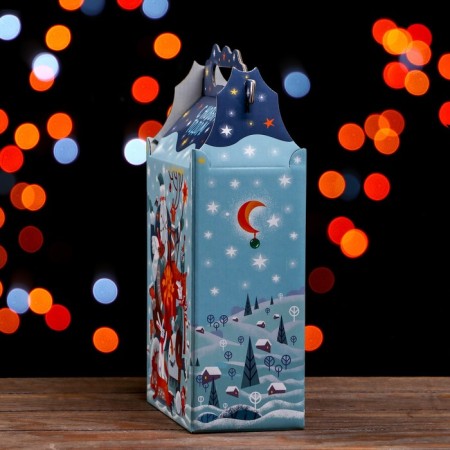 Gift box "Fantasy" in green 17.8 x 10 x 32.5 cm-3
