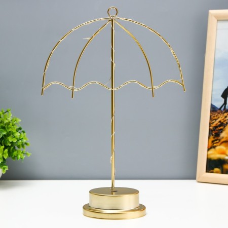 Night -bend "Umbrella" LED from batteries 3haa gold 10x22.5x31.5 cm Risalux-1