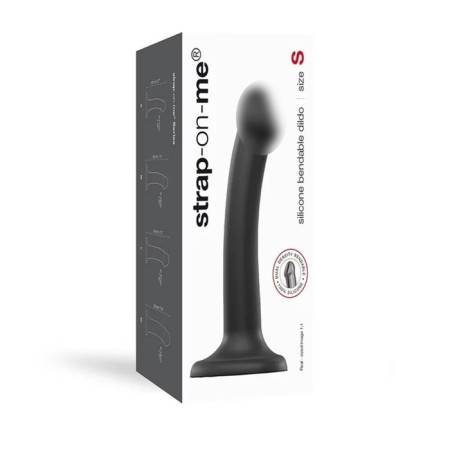 Fallomitator Strap-on-me dual dual demi-realistic bewilder, black S, 17 cm-1