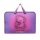 Folder with A4 handles, 340 x 245 x 40 mm, plastic, handles, 3-D drawing with foil, PT-14-12 "Bear with bow"