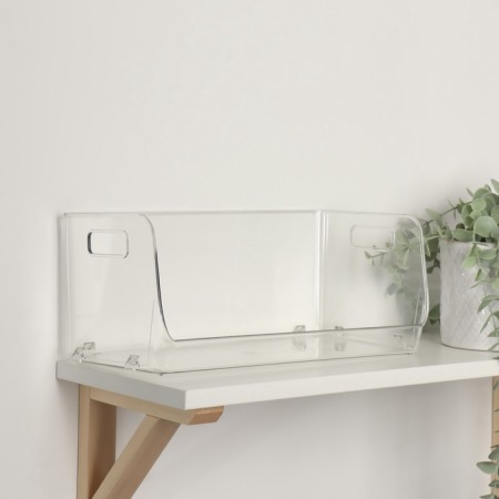 Organizer for storage, with handles, 1 section, 30 × 14 × 13 cm, color transparent color-7