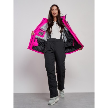 Ski costume female winter, size 48, pink color-12