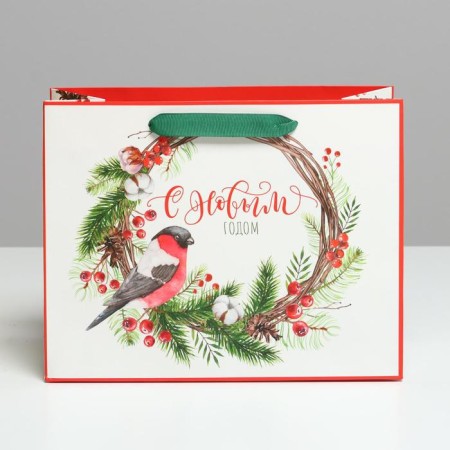 Laminated horizontal package “Happy New Year”, MS 23 x 18 x 10 cm, New Year-1