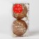Set of balls plastic D-8 cm, 2 pcs "Gabriel" mesh, brown