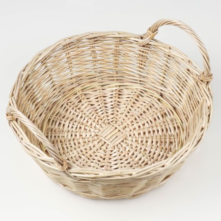 Basket "Ushas", No. 3, Dno = 24 cm, Dopt = 31 cm, h = 9 cm, manual weaving, vine-3