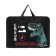 Folder with A4 handles, 340 x 245 x 40 mm, plastic, handles, 3-D drawing with foil, PT-14-12, "cyber dino" 712222