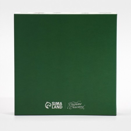 Folding box "New Year's botanist", 14 x 14 x 3.5 cm, New Year-6