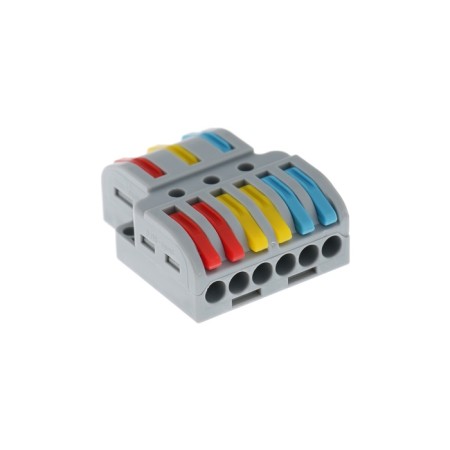 Electric Krapelnaya terminal, 32a, 0.08-4 mm2, phase/zero/land, 2 input 3 conclusion, nab. 10 pcs 1010547