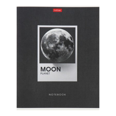 Notebook 96 sheets, ruler, "planet parade", covered cardboard, matte lamination, embossing, block 65g/m2, mix-2