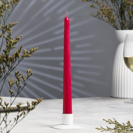 Candle Antique aromatic "cherry", 2.3x 24.5 cm, 5 hours, 55 g, burgundy