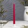 Candle Antique aromatic "cherry", 2.3x 24.5 cm, 5 hours, 55 g, burgundy
