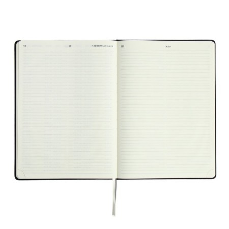The weekly dated 2025, A4, 64 sheets, Devente.emblem, a solid cover of artificial leather with foam, lies, cream block 70 g/m2, black-7