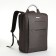 City backpack on a zipper, 2 pockets, with USB, brown color