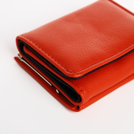 Women's wallet on the button, redhead color-2