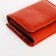 Women's wallet on the button, redhead color