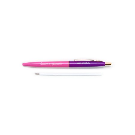 Blue paste ball, plastic case, automatic “since March 8, the best” 0.7 mm-3